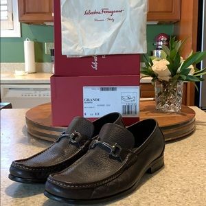 Bought @ Ferragamo store in May. Hickory Calf.